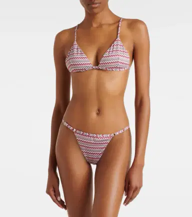 Bananhot Emi-Lynn chevron bikini bottoms | Thumbnail 3