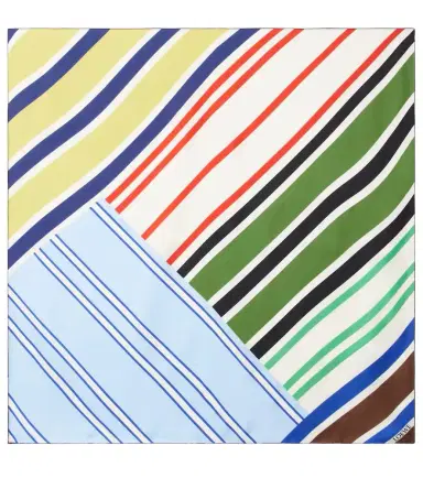 Loewe Striped silk twill scarf | Thumbnail 1