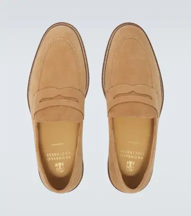 Brunello Cucinelli Suede penny loafers | Thumbnail 3