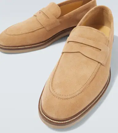 Brunello Cucinelli Suede penny loafers | Thumbnail 4