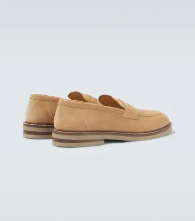 Brunello Cucinelli Suede penny loafers | Thumbnail 6