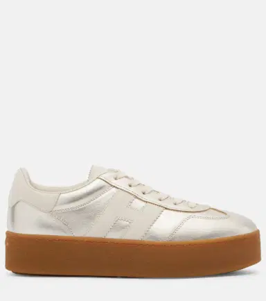 Hogan H698 metallic leather platform sneakers | Thumbnail 4 Hogan H698 metallic leather platform sneakers | Thumbnail 4