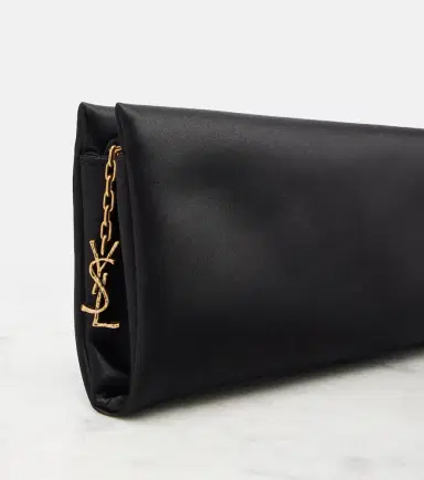 Saint Laurent Cassandre satin clutch | Thumbnail 3 Saint Laurent Cassandre satin clutch | Thumbnail 3