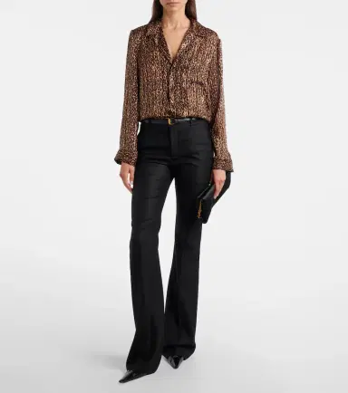 Saint Laurent Cassandre satin clutch | Thumbnail 5 Saint Laurent Cassandre satin clutch | Thumbnail 5