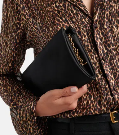 Saint Laurent Cassandre satin clutch | Thumbnail 6 Saint Laurent Cassandre satin clutch | Thumbnail 6