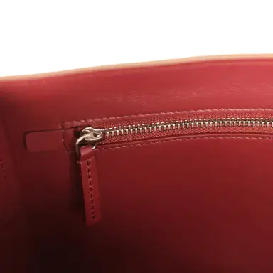 Chanel Chanel Maxi "Souplissimo" Small Flap Bag Brown Grained Calfskin Silver Hardware | Thumbnail 9