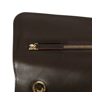 Chanel Chanel Maxi "Souplissimo" Small Flap Bag Dark Brown Suede Gold Hardware | Thumbnail 8