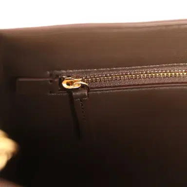 Chanel Chanel Maxi "Souplissimo" Small Flap Bag Dark Brown Suede Gold Hardware | Thumbnail 9
