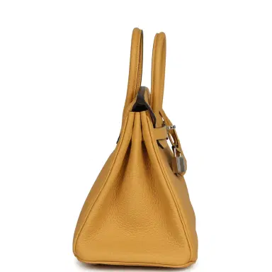 HERMÈS Hermes Birkin 25 Paille Togo Palladium Hardware | Thumbnail 3 HERMÈS Hermes Birkin 25 Paille Togo Palladium Hardware | Thumbnail 3