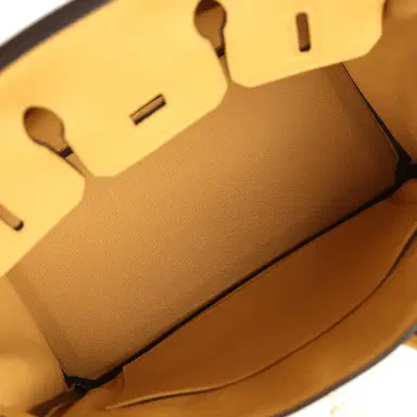 HERMÈS Hermes Birkin 25 Paille Togo Palladium Hardware | Thumbnail 8 HERMÈS Hermes Birkin 25 Paille Togo Palladium Hardware | Thumbnail 8