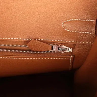 HERMÈS Hermes Birkin 30 Gold Togo Palladium Hardware | Thumbnail 9 HERMÈS Hermes Birkin 30 Gold Togo Palladium Hardware | Thumbnail 9