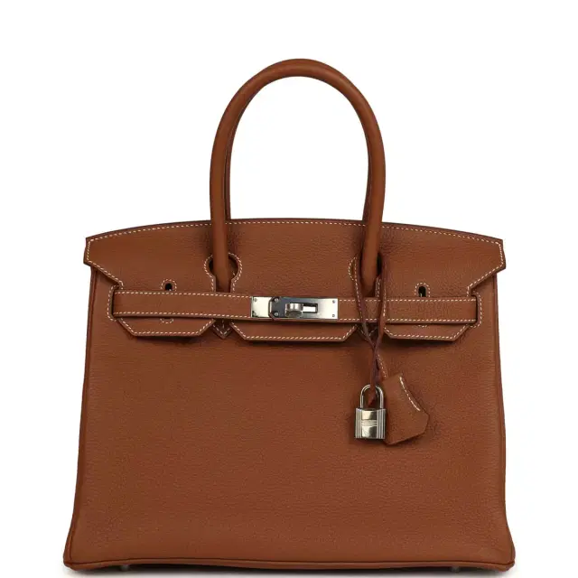 hermes Hermes Birkin 30 Gold Togo Palladium Hardware