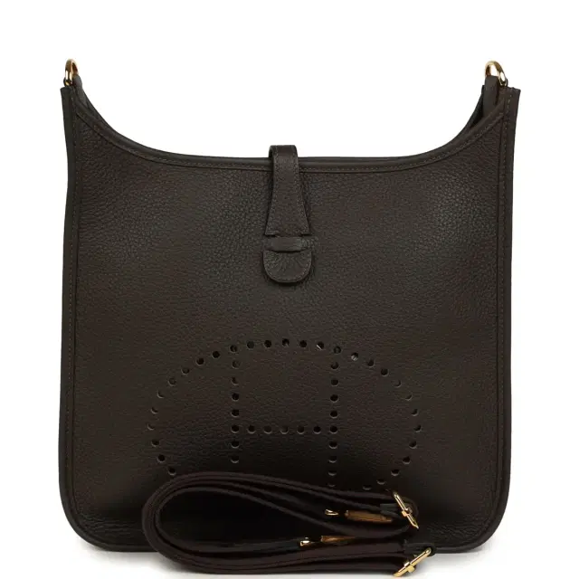 hermes Hermes Evelyne III PM Ebene Clemence Gold Hardware