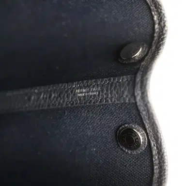 HERMÈS Hermes Garden Party 30 Bleu Indigo Toile Militaire and Negonda Palladium Hardware | Thumbnail 8 HERMÈS Hermes Garden Party 30 Bleu Indigo Toile Militaire and Negonda Palladium Hardware | Thumbnail 8