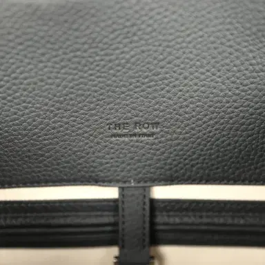 The Row The Row Soft Margaux 17 Bag Black Calfskin Silver Hardware | Thumbnail 12 The Row The Row Soft Margaux 17 Bag Black Calfskin Silver Hardware | Thumbnail 12