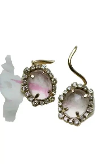 Emporio Sirenuse Mila Pink Earrings | Thumbnail 1