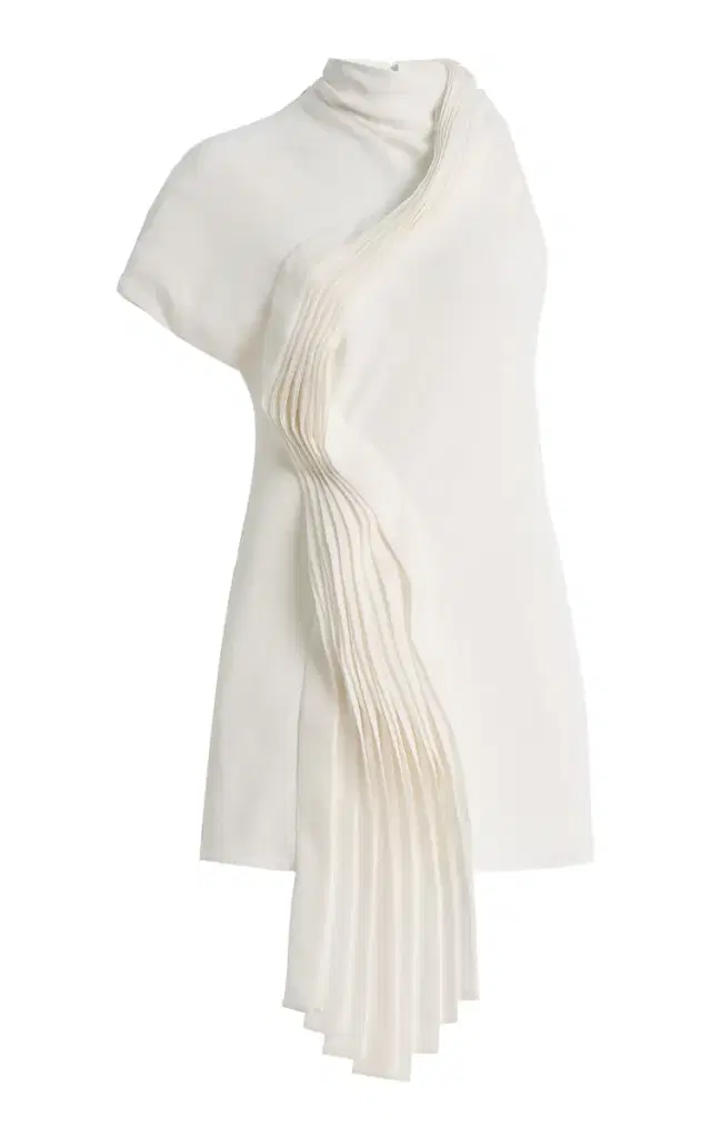 Tove Yareli Pleat-Detailed Crepe Top