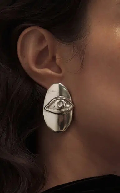 Louis Abel Oval Eye Earrings | Thumbnail 3 Louis Abel Oval Eye Earrings | Thumbnail 3
