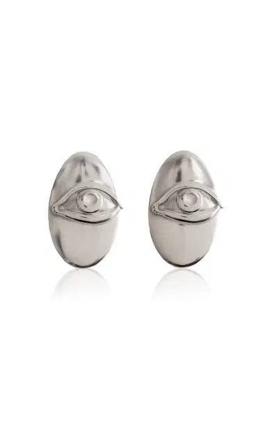 Louis Abel Oval Eye Earrings | Thumbnail 4 Louis Abel Oval Eye Earrings | Thumbnail 4