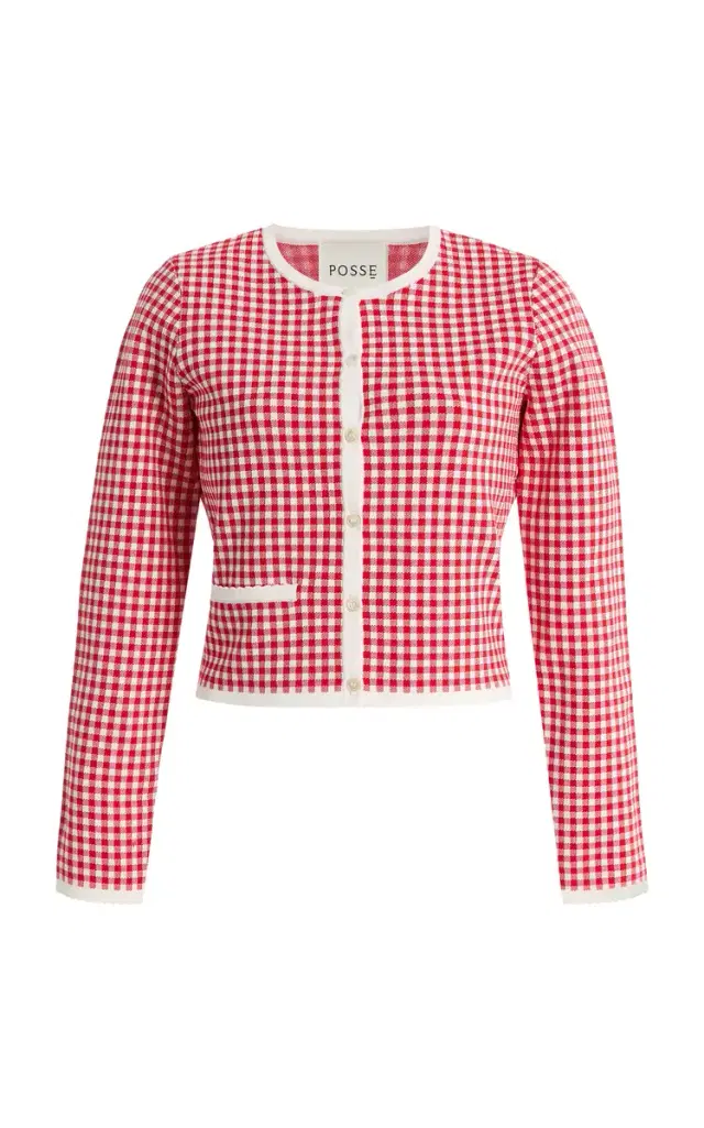 Posse Micah Gingham Knit Cardigan