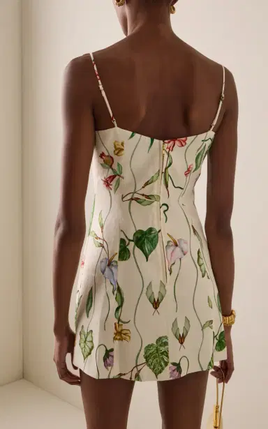 Cara Cara Cherry Linen Mini Dress | Thumbnail 4 Cara Cara Cherry Linen Mini Dress | Thumbnail 4