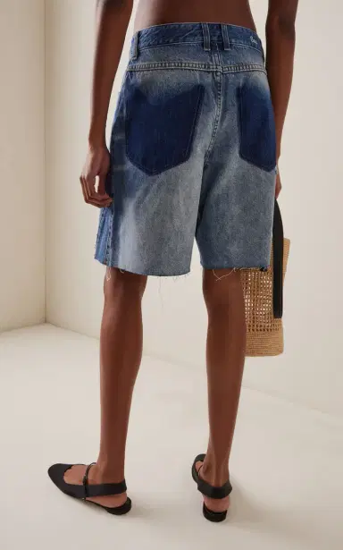 Sea Milene Denim Knee-Length Shorts | Thumbnail 4