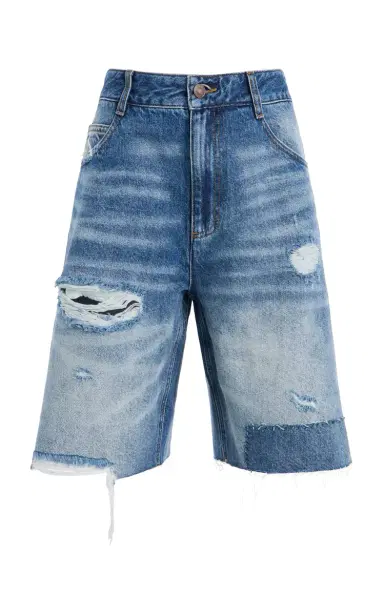 Sea Milene Denim Knee-Length Shorts | Thumbnail 6