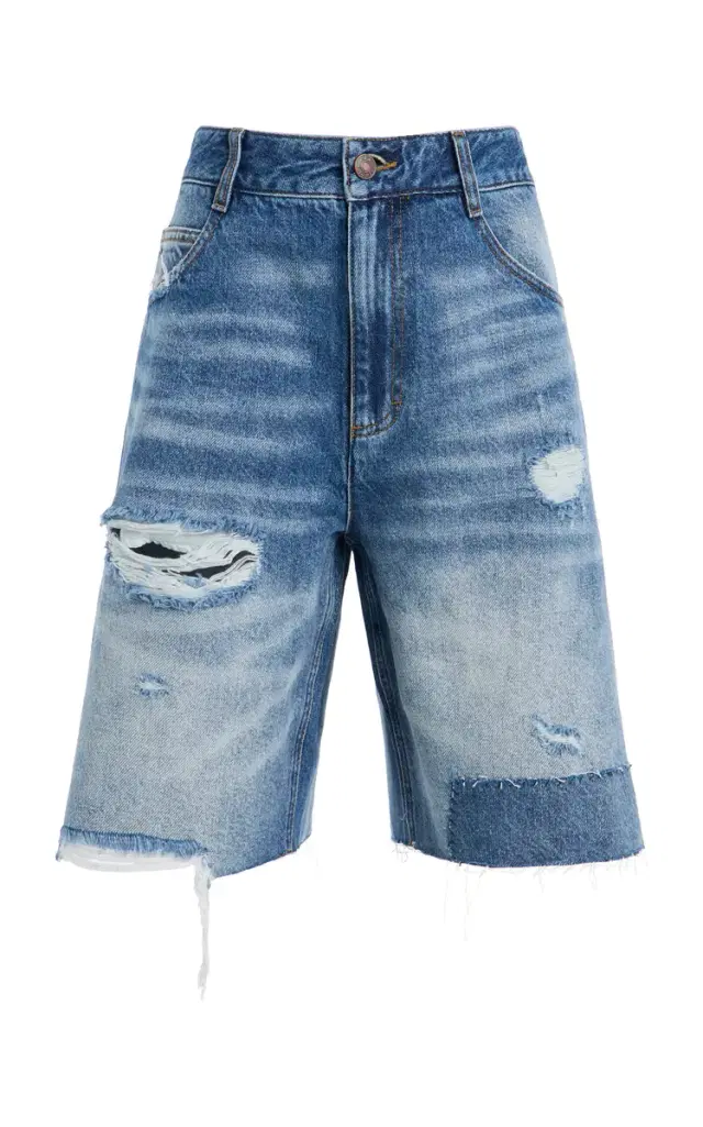 Sea Milene Denim Knee-Length Shorts
