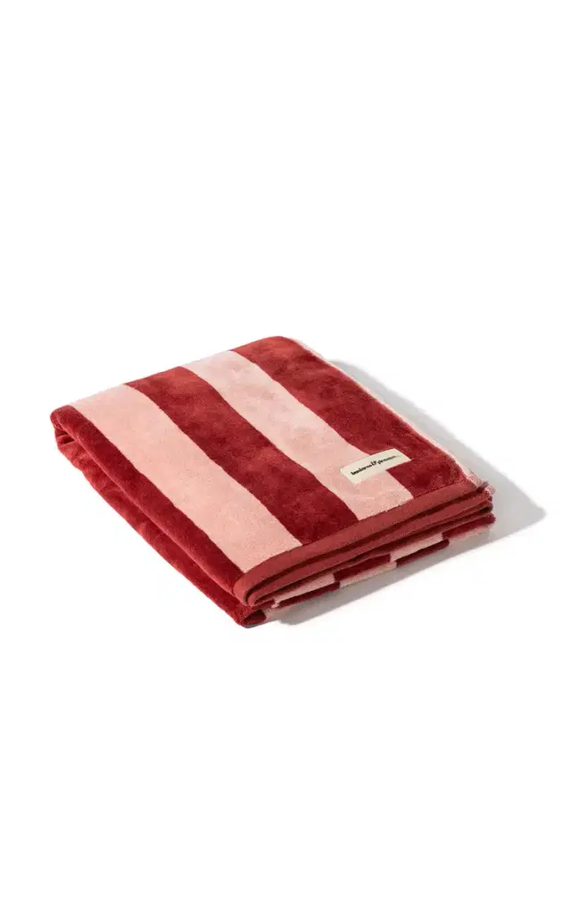 Business & Pleasure Striped Cotton Terry Beach Towel - Stripe