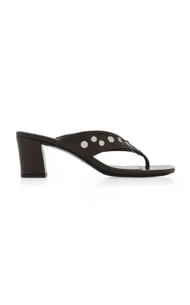 Staud Nova Studded Leather Thong Sandals | Thumbnail 8 Staud Nova Studded Leather Thong Sandals | Thumbnail 8