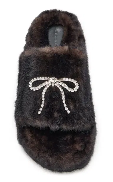Balenciaga Furry Platform Slippers | Thumbnail 3