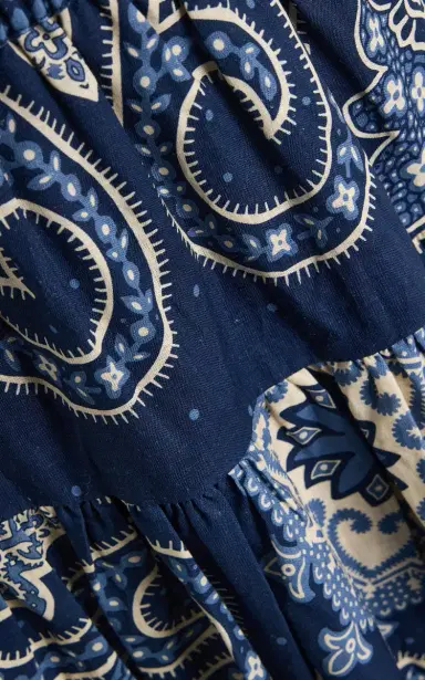 Sea Emelina Printed Linen-Cotton Midi Skirt | Thumbnail 5
