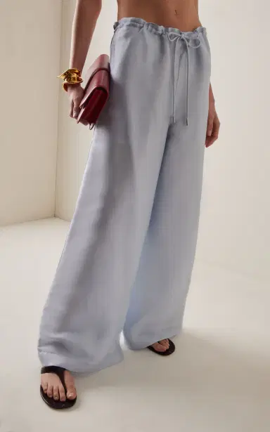 KALLMEYER Exclusive Wesley Drawstring Crepe Wide-Leg Pants | Thumbnail 3 KALLMEYER Exclusive Wesley Drawstring Crepe Wide-Leg Pants | Thumbnail 3