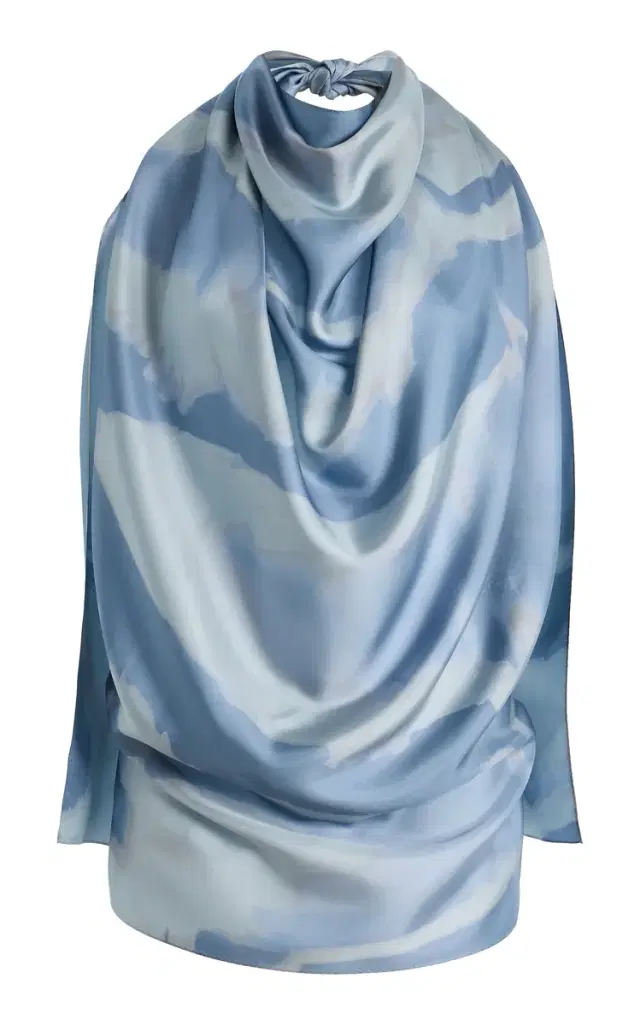 Exclusive Silk Scarf Top