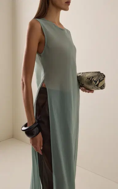 SLOAN Exclusive Georgette Sleeveless Maxi Dress | Thumbnail 3 SLOAN Exclusive Georgette Sleeveless Maxi Dress | Thumbnail 3