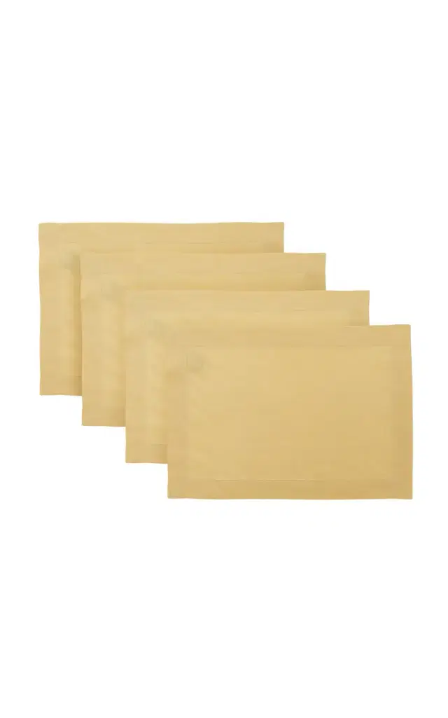 Moda Domus Set-of-Four Linen Placemats - Off-White