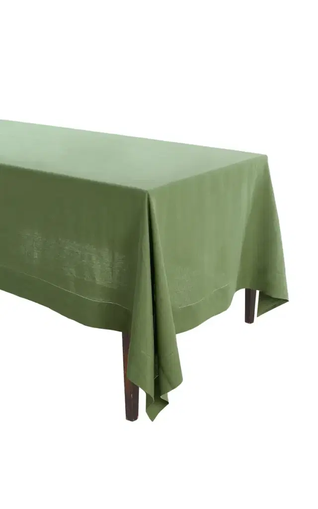 Moda Domus Rectangular Linen Tablecloth  - Off-White
