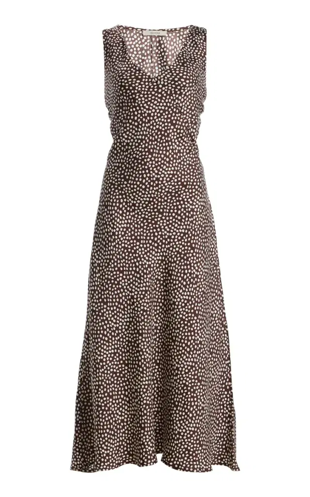 ASCENO The Provence Silk Maxi Dress