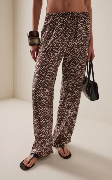 ASCENO The Aurelia Silk Wide-Leg Pants | Thumbnail 3 ASCENO The Aurelia Silk Wide-Leg Pants | Thumbnail 3