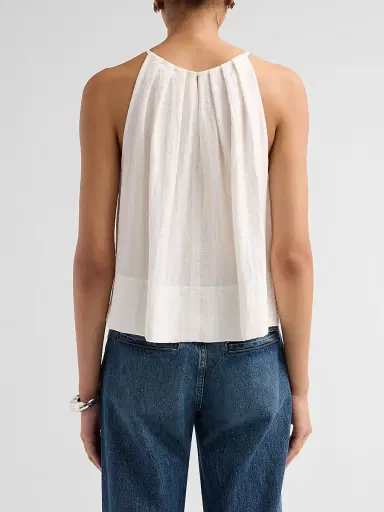 A.L.C. Women's Caroline Pleated Halter Top | Thumbnail 3