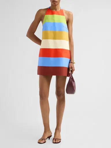 Retrofête Women's Lanny Stripe Shift Mini Dress | Thumbnail 2