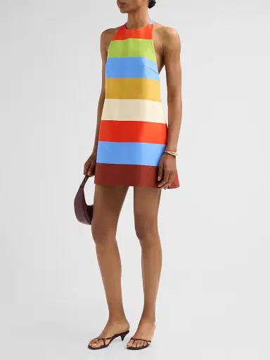 Retrofête Women's Lanny Stripe Shift Mini Dress | Thumbnail 4