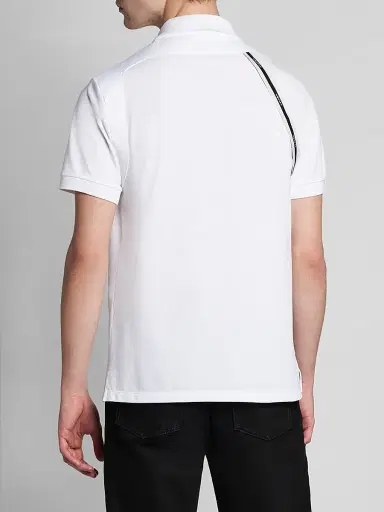 McQueen Men's Harness Cotton Polo Shirt - Optical White | Thumbnail 5
