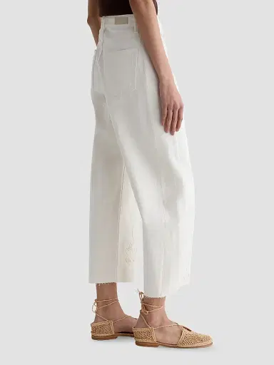 AG Jeans Women's Hattie Embroidered Crop Jeans - Grapeful Glow | Thumbnail 8