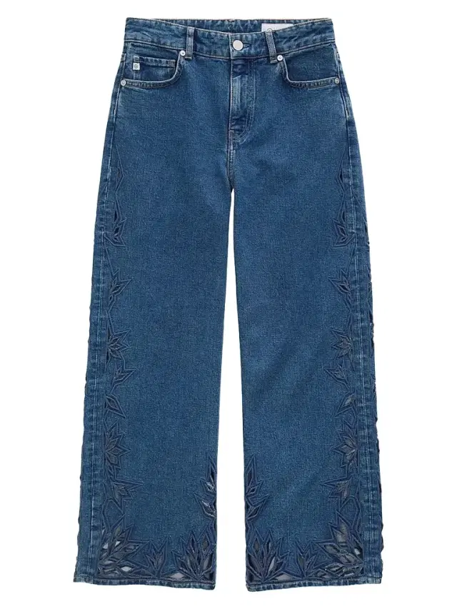 AG Jeans Women's Saige Wide-Leg Crop Jeans - Malbec
