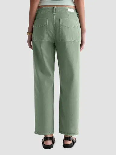 AG Jeans Women's Analeigh Chino Utility Pants - Sulfur Faded Moss | Thumbnail 3