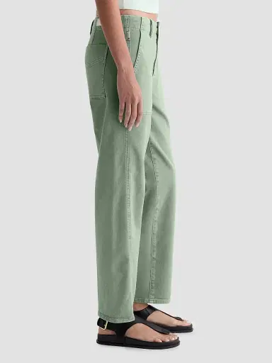 AG Jeans Women's Analeigh Chino Utility Pants - Sulfur Faded Moss | Thumbnail 4