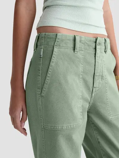 AG Jeans Women's Analeigh Chino Utility Pants - Sulfur Faded Moss | Thumbnail 5