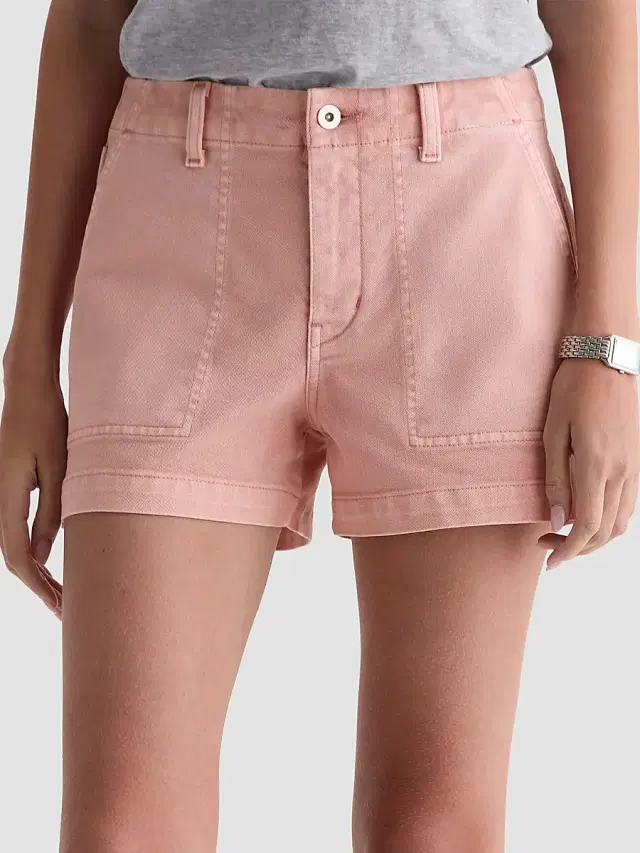 AG Jeans Women's Analeigh Mid-Rise Denim Shorts - Sulfur Sparkling Rose
