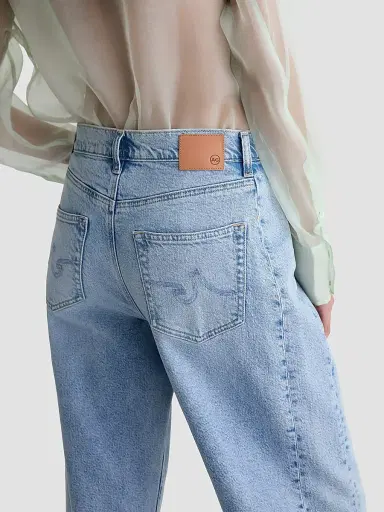AG Jeans Women's Hattie Barrel-Leg Jeans - Gold Country | Thumbnail 6